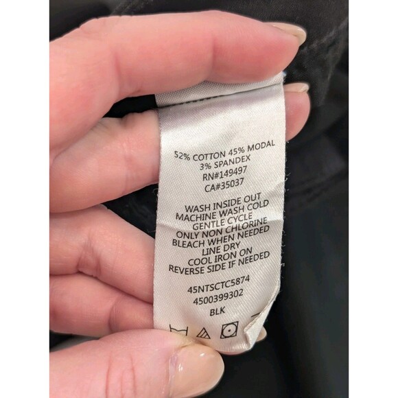 Joe's Jeans Black Sheen Skinny High Waisted 31 Ankle The Charlie - Picture 6 of 13